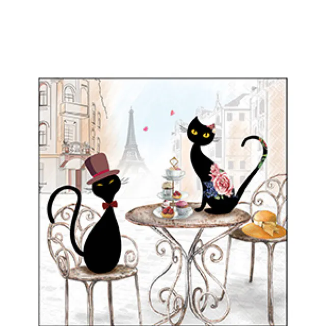 Ambiente servetten Cats in Paris