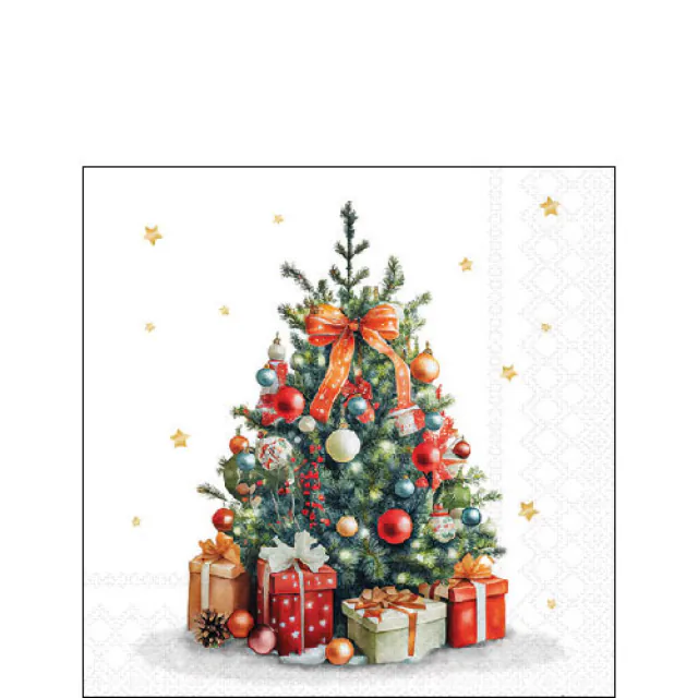 Ambiente servetten Decorated Christmas tree