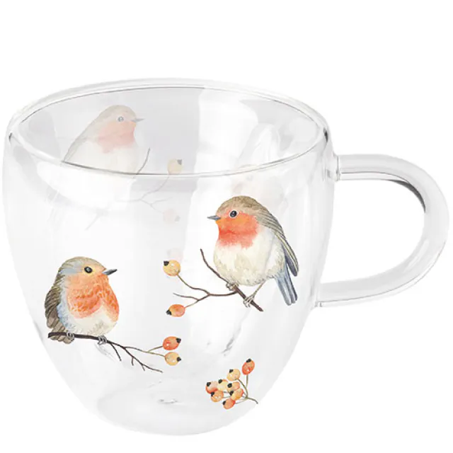 Ambiente theeglas Robin family 200 ml