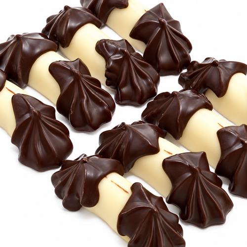 Bokkenpootje marsepein pure chocolade