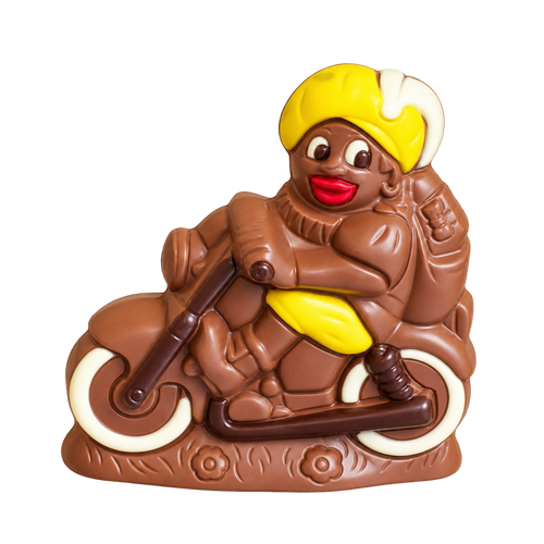 Chocolade piet op motor