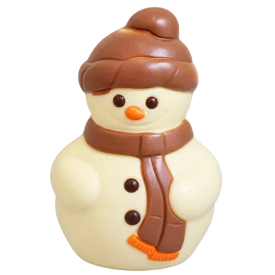 Chocolade sneeuwmannetje 10 cm