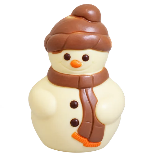 Chocolade sneeuwmannetje 10 cm